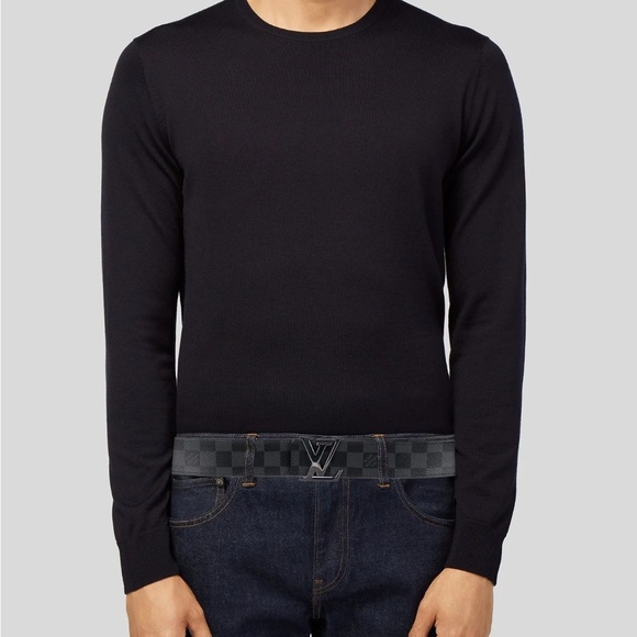 Louis Vuitton 2020 Damier Graphite Pattern Belt Kit Size: M - Picture 2 of 12